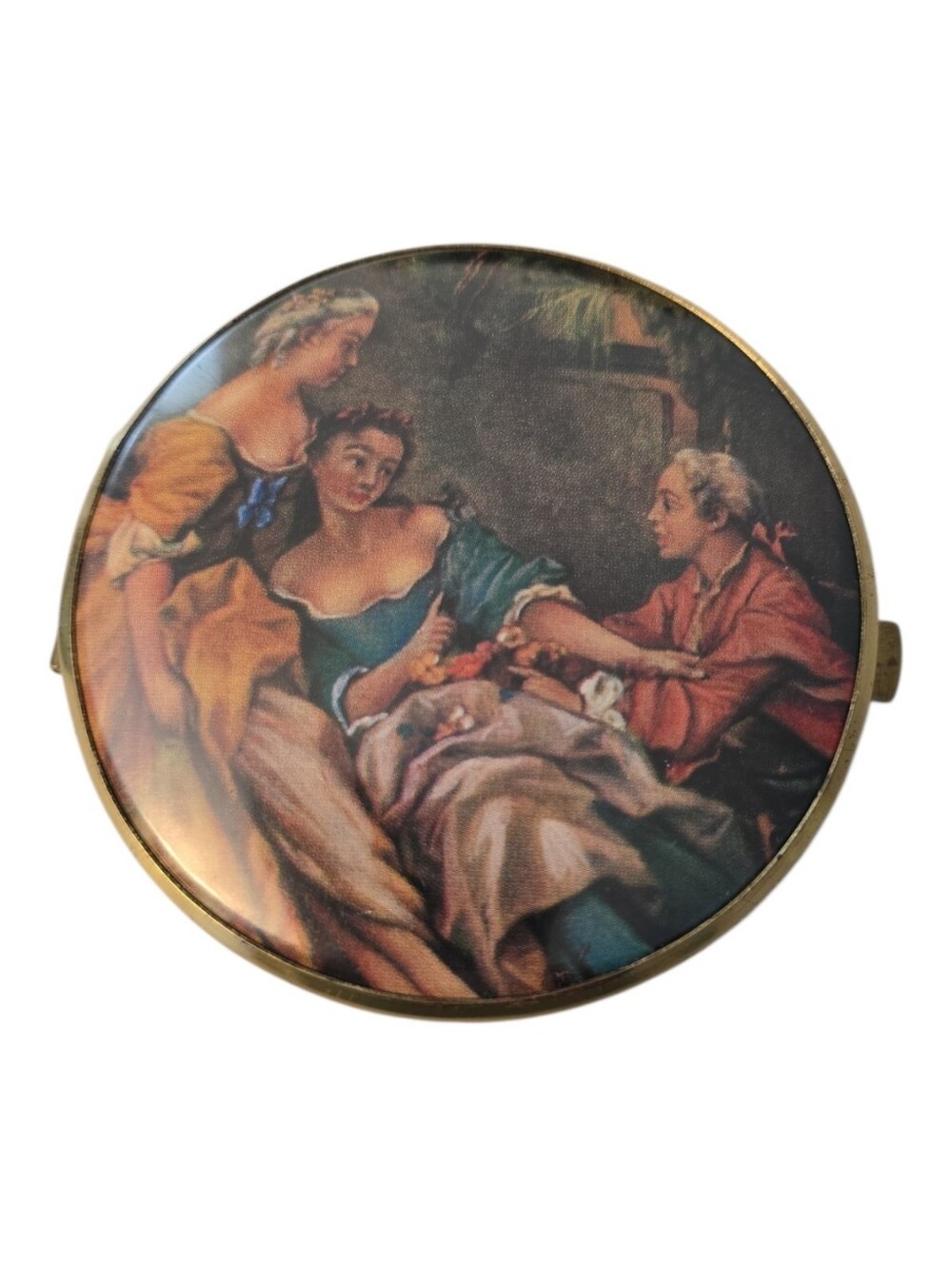 Vintage Renaissance Romanticism Art Compact Mirror Double Sided